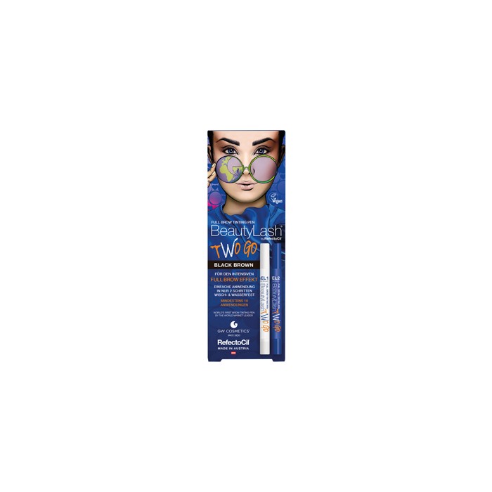 FULL BROW TINTING PEN TWO GO – BLACK BROWN
